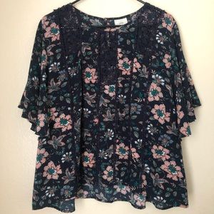 Knox Rose Floral Blouse XL